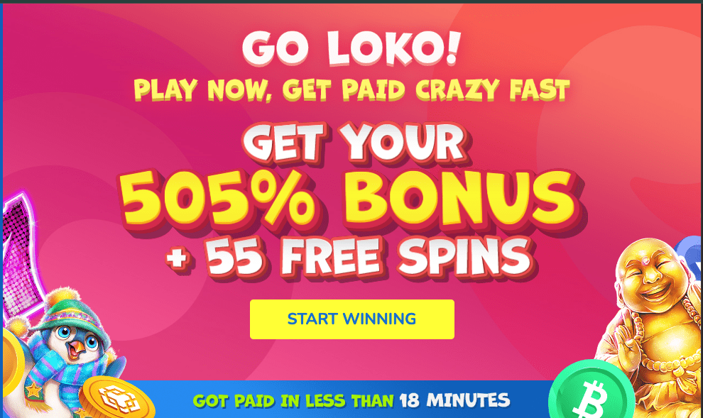 Crypto Loko Bonus dekstop banner